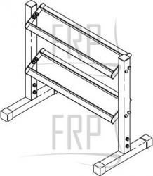 21" Dumbbell Storate Rack - RACKDB21.0 - Image
