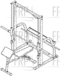4.8 LIMITED EDITION WEIGHT BENCH - IMBE5399.0 - Equipment Image