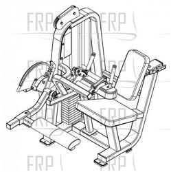 Seated Leg Curl with Range of Motion - 619 - Product Image