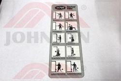 DECAL INSTRUCTION ST700 - Product Image