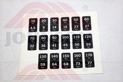 Warning Sticker;Weight Plate;GM204 - Product Image