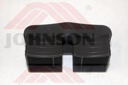 End Cap, Rail, Guide, Black - Product Image