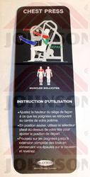 InstructionLabel, French, GM02KM-G3 - Product Image