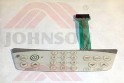 Overlay Set, Include Keypad, TV07, - Product Image