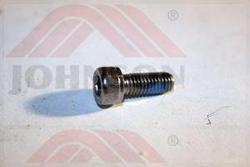 Screw, Hex Socket, Round, CrMo, M6x1.0Px15L, - Product Image