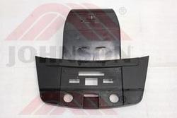 Console Overlay, ABS, Blacke, TM622 - Product Image