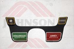 CONSOLE STICKER, DOWN, EP542B - Product Image