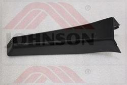 Cover, U, Arm, L, charcoal gray, TM624 - Product Image