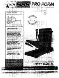 Owners Manual, PFTL58570 G03654AC - Product Image