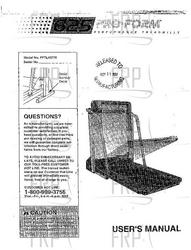 Owners Manual, PFTL43770 G03368-C - Product Image