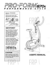 Owners Manual, PFEVEX34080,UK - Product Image