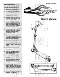 Owners Manual, PFSC09900 - Product Image