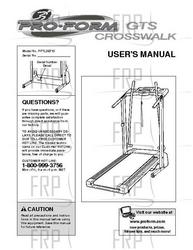 Owners Manual, PFTL39710 176319 - Product Image