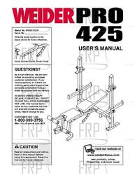 Owners Manual, WEBE15210 - Product Image