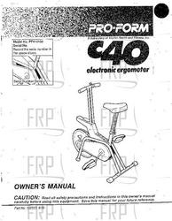 Owners Manual, PF410100 - Product Image