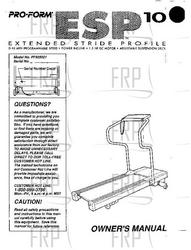 Owner's Manual, PF905021 - Product Image