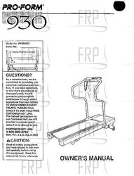 Manual, Owner's, PF930032 - Product Image