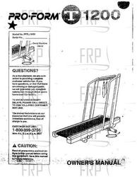 Owners Manual, PFTL12050 - Product Image