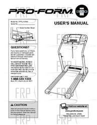 Owners Manual, PFTL313040 - Product Image