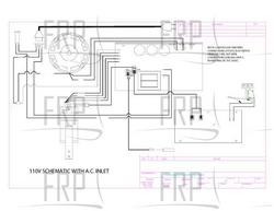 Schematic, AC inlet, 110V - Product Image