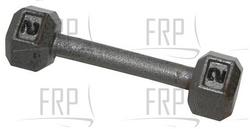 2lb Grey hexagon Solid Dumbbells - Product Image