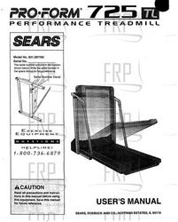 Manual, Owners, 831.29776 - Product Image