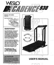 Manual, Owner's - Product Image