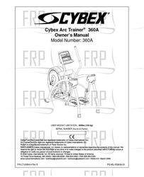 Owners Manual, 360A, ENGLISH - Product Image
