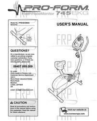 Owners Manual, PFEVEX39830,UK - Product Image