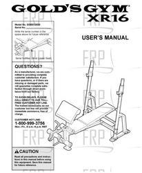 Owners Manual, GGBE13830 - Product Image
