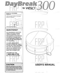 Owners Manual, WLHS26080 - Product Image