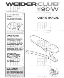 Manual, Owners, WEBE12980 - Product Image