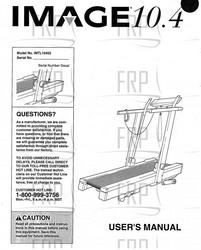 Owners Manual, IMTL10253 - Product Image