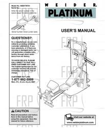 Owners Manual, WESY78731 - Product Image