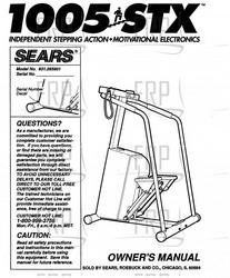 Owners Manual, 285901 - Product Image