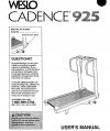 Owners Manual, WLTL92550 - Product Image Owners Manual, WLTL92550 - Product Image