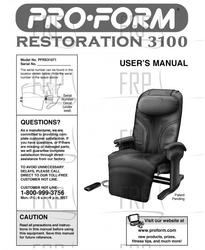 Owners Manual, PFRX31071 J0 - Product Image