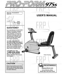 Owners Manual, PFCCEX97573,ECA - Product Image