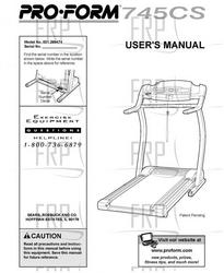 Owners Manual, 299474 175174 - Product Image
