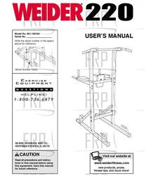 Owners Manual, 159100 - Product Image