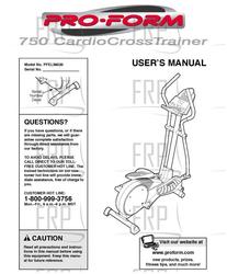 Owners Manual, PFEL38020 - Product Image