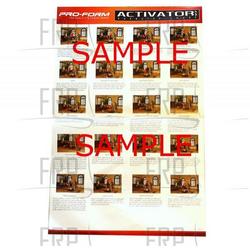 Chart, Exercise - Product Image