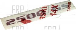 Decal, 2500GS - Product Image