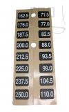 7022608 - DECAL WEIGHT PLATE 162.5-250 - 