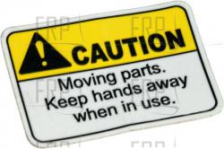 Decal - Caution moving parts - Product Image