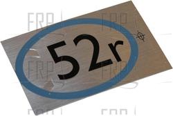 Decal, Label - Product Image