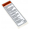 6056723 - Decal, Warning - Product Image