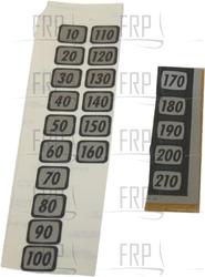 Decal, Weight plate - Product Image