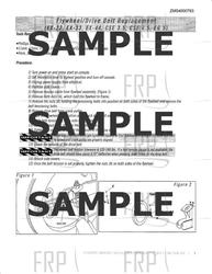 Instructions: Drive Axle/Belt Replacement - Product Image