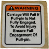 15013075 - Label. Warning, Pin - Product Image